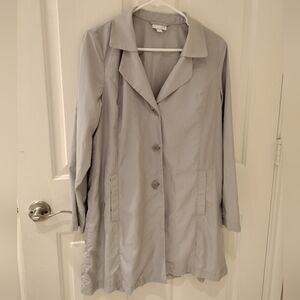 J Jill NWOT Women's Gray Rain Jacket